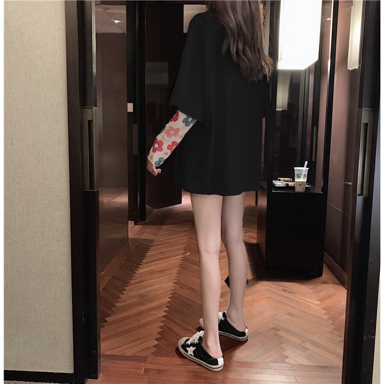 Áo Thun Ngắn Tay Thêu Họa Tiết Hoạt Hình Thời Trang Mùa Hè Hàn Quốc 2023 Cho Nữ