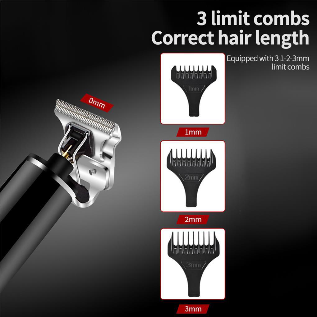 Tông Đơ Điện Cắt Tóc Chuyên Nghiệp Với Màn Hình LCD Kỹ Thuật Số Sạc USB