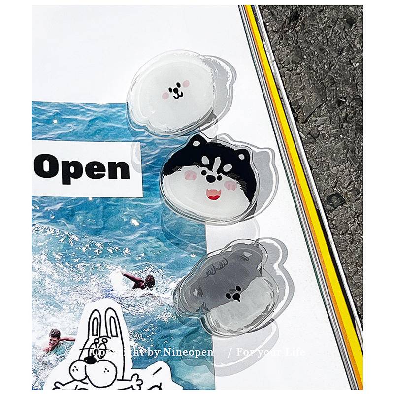 Kẹp Giấy Bằng Nhựa Acrylic Trong Suốt Cho Chó Mèo Chó Corgi Husky