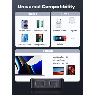 Sạc nhanh 4 cổng 65W - 100w Ugreen CD327, CD328