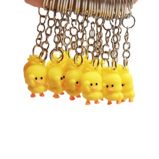 Móc Khóa Hình Vịt Vàng mini Dễ Thương