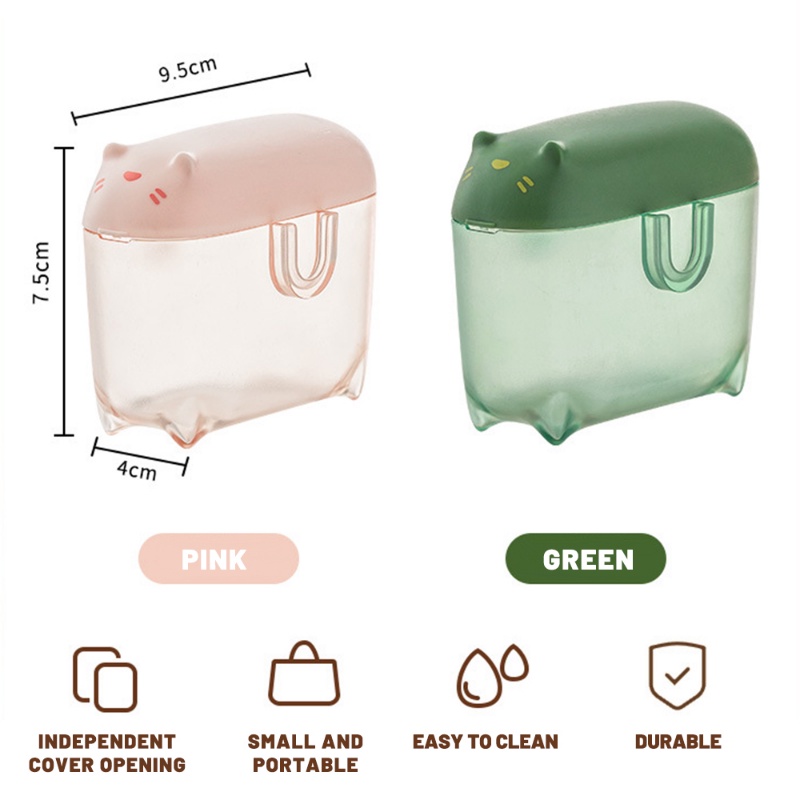 Hộp Đựng Dây Cáp Dữ Liệu / Tai Nghe Hình Mèo Dễ Thương Chống Bụi Tiết Kiệm Không Gian