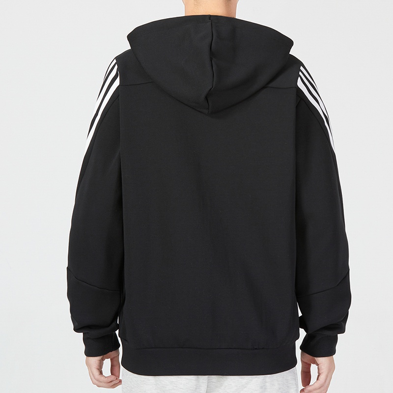 Áo khoác adidas nam áo khoác thể thao dệt kim có mũ trùm đầu thoải mái