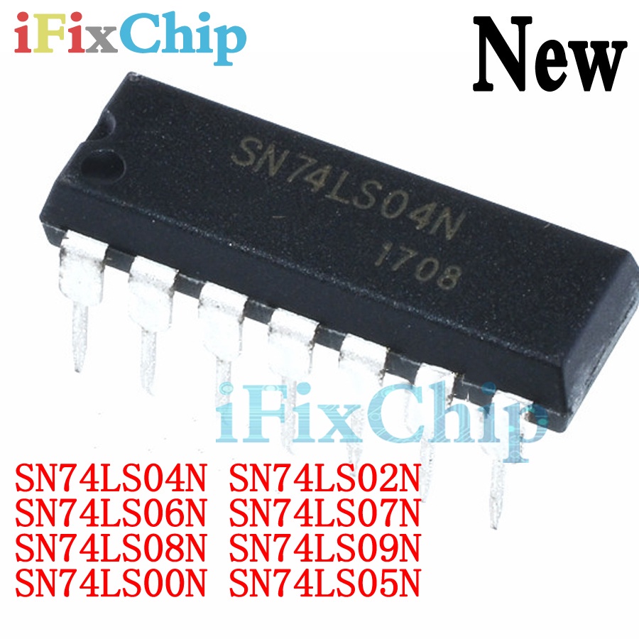 10 Chiếc Mới SN74LS04N 74LS04N 74LS04 HD74LS04P SN74LS00N SN74LS02N SN74LS06N SN74LS07N SN74LS09N SN