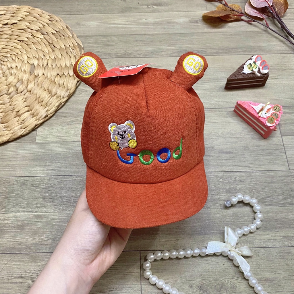 Mũ lưỡi trai, nón kết cho bé tổng hợp nhiều mẫu phối màu trẻ trung năng động - NN27