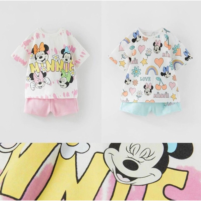 Set 2 bộ Minnie H&M cho bé gái từ 18M-6Y