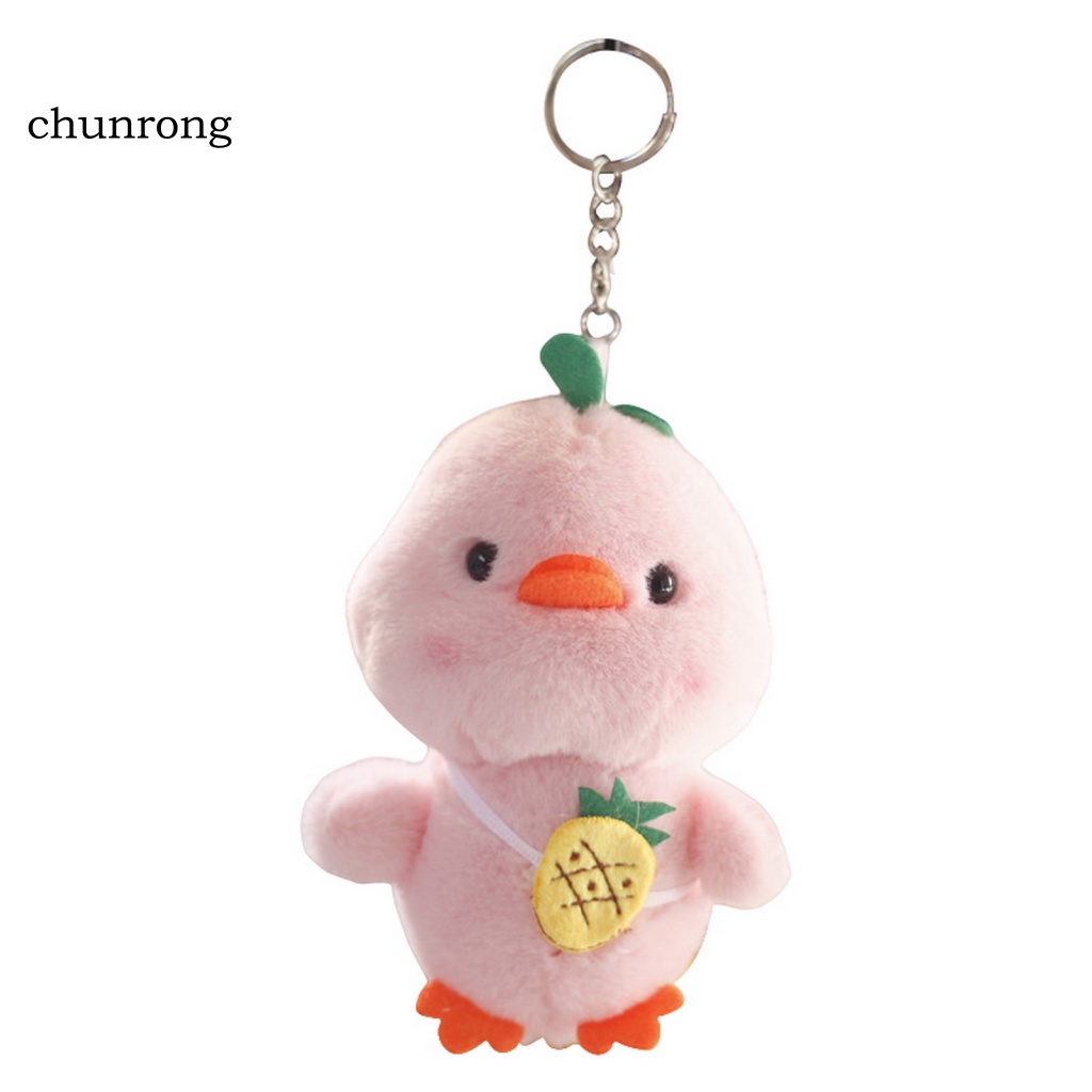 Móc Khóa Hình Vịt Nhồi Bông Hoạt Hình Dễ Thương