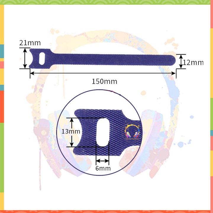 Dây dán velcro, dây cuốn tai nghe cáp sạc điện thoại                                           ol 0iu8