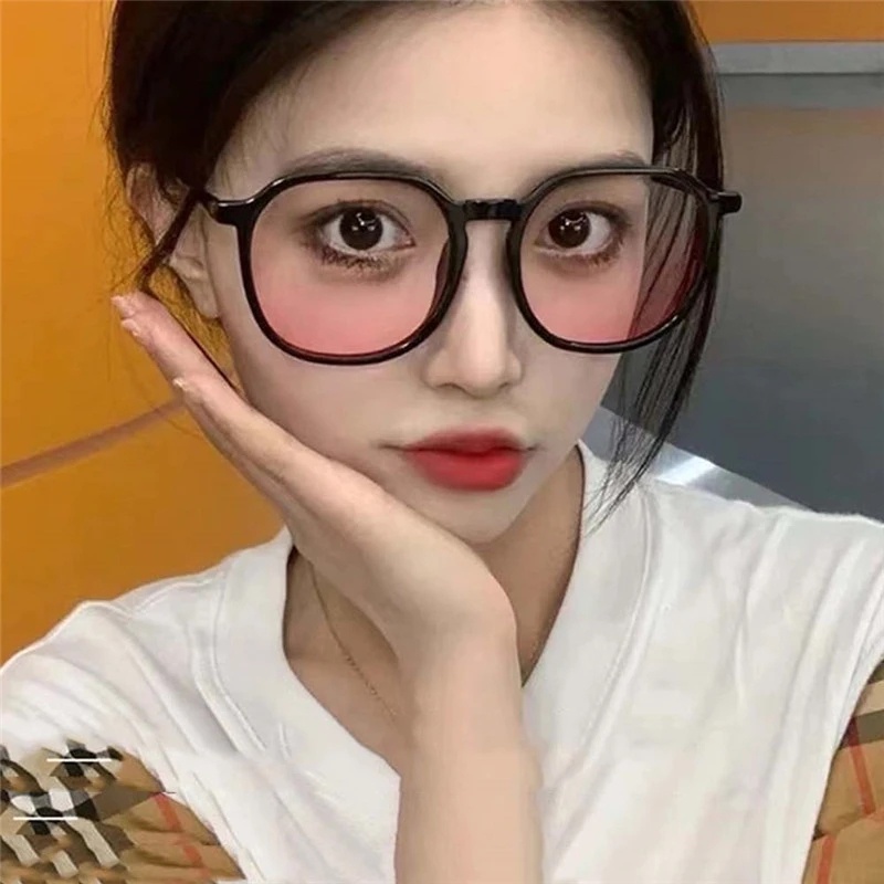 Kính Mát Gọng Tròn Màu Gradient Chống Ánh Sáng Xanh Thời Trang Hàn Quốc Cho Nữ