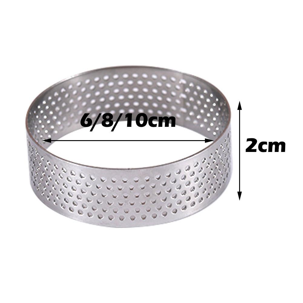 Khuôn Nướng Bánh Hình Tròn / Oval / Vuông Bằng Thép Không Gỉ Q3V2 6 / 8 / 10cm