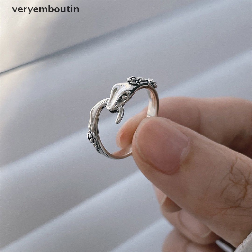 Nhẫn Hình Rắn Màu Sắc Bạc Có Thể Điều Chỉnh Phong Cách Gothic Cổ Điển Cho Nam Và Nữ