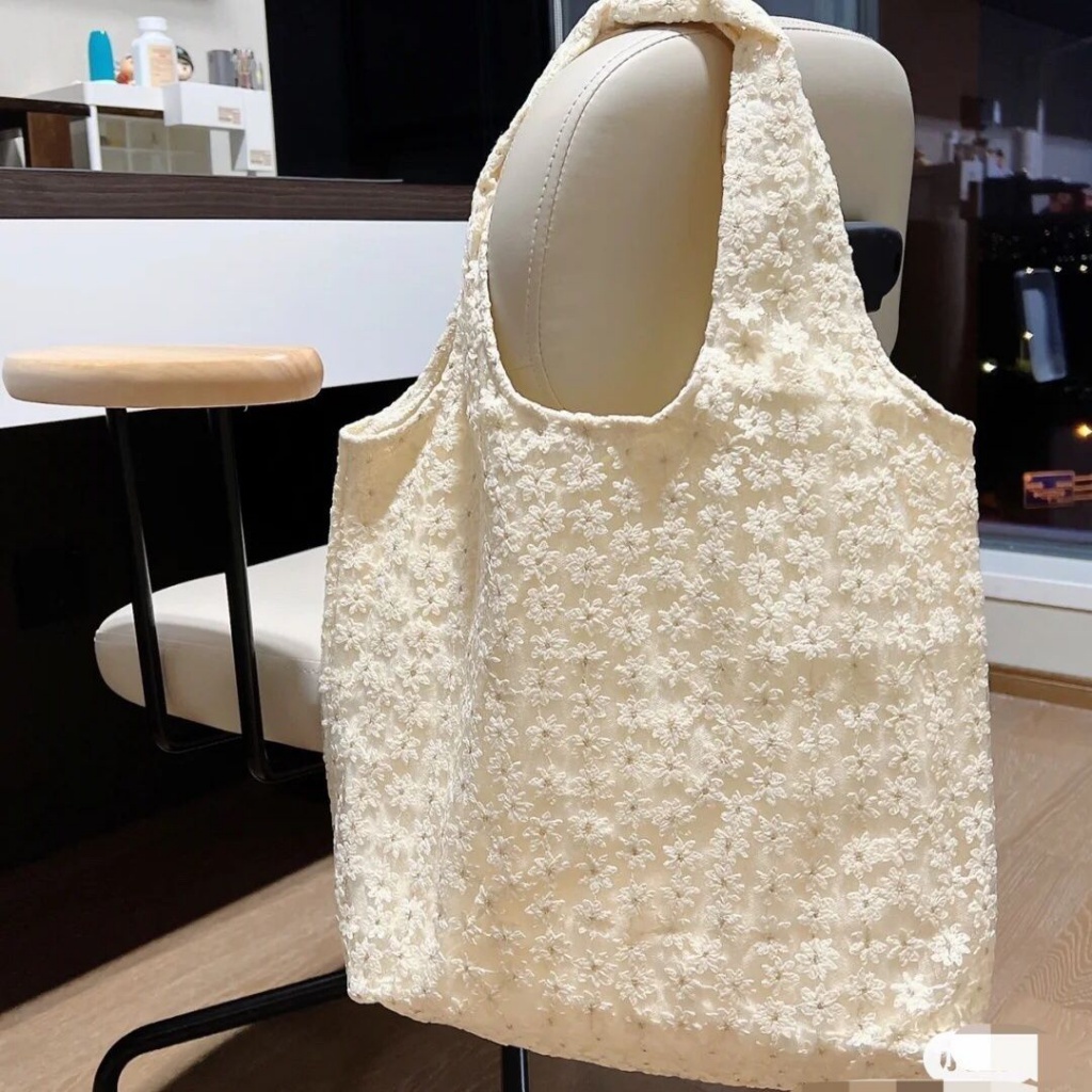 Túi Xách Nữ Vải Canvas In Hoa Thời Trang Xinh Xắn