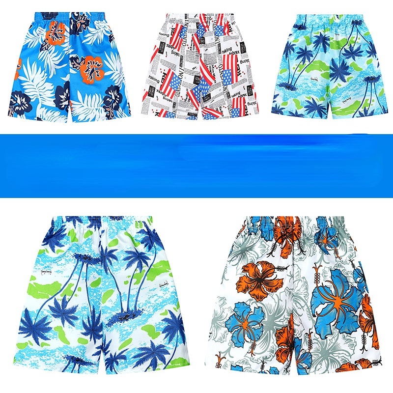 Quần Short Thể Thao Đi Biển Dáng Rộng In Họa Tiết Nhiều Màu Sắc Trọng Lượng Nhẹ Cho Nam
