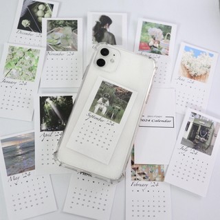 Postcard lịch năm 2024 dễ thương