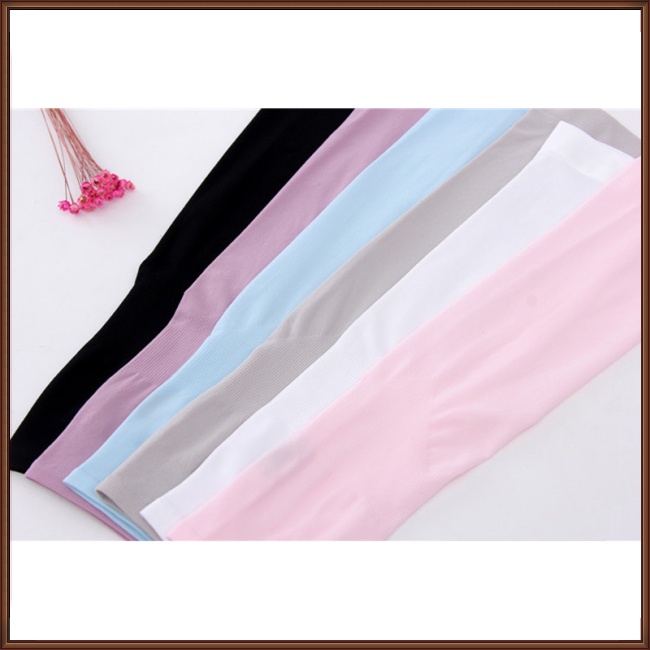 1 Cặp Găng Tay Chống Nắng / Tia uv Vải Mỏng Thời Trang Mùa Hè