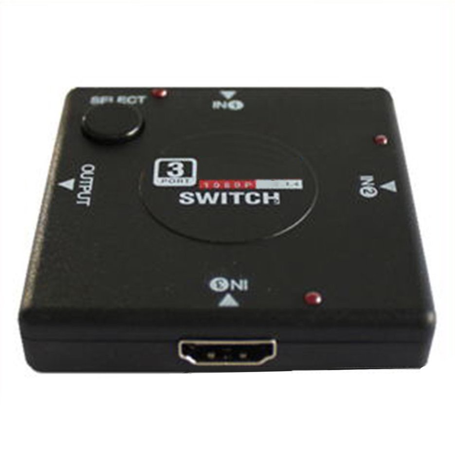 ✱BEST✱ HDMI-compatible Mini Switcher 3 Devices To 1 Tv Switch Box Selector 3 In 1 Out