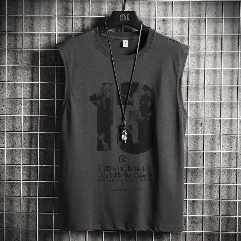 Áo Thun Thể Thao Sát Nách Dáng Rộng Plus Size Phong Cách Hip Hop Thời Trang Mùa Hè Cho Nam