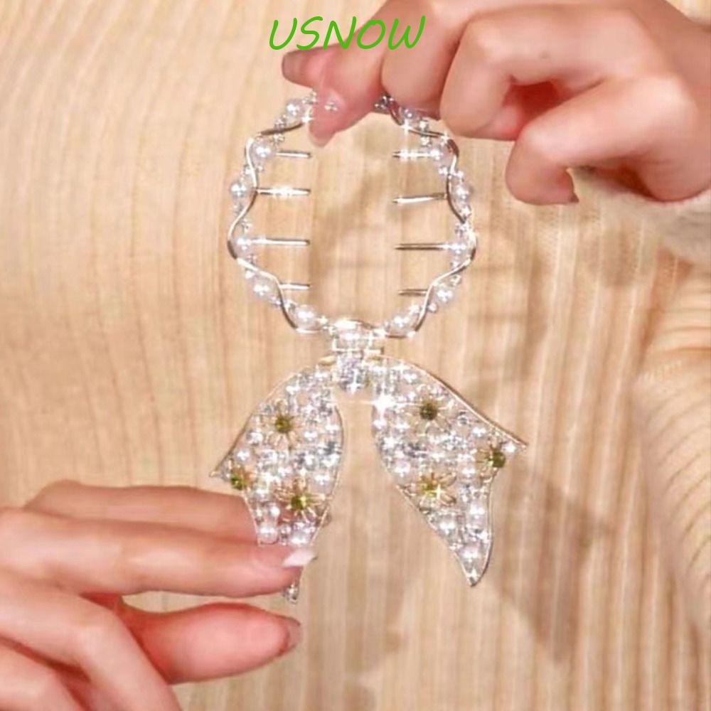 Kẹp Tóc Càng Cua Cố Định Hình Cánh Hoa Hồng Cổ Điển Dễ Thương