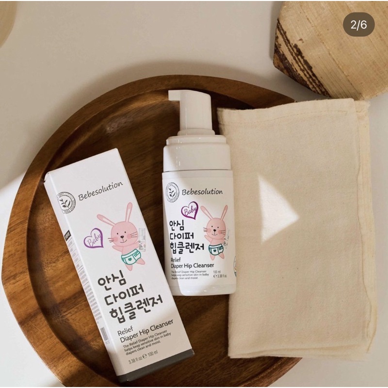 Bọt vệ sinh thay Bỉm chống hăm, khử mùi không cần rửa nước B𝙚𝙗𝙚𝙨𝙤𝙡𝙪𝙩𝙞𝙤𝙣 𝙀𝘾𝙊 Hàn Quốc