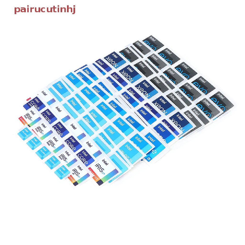 Set 5 Cặp Nhãn Dán Trang Trí Cpu Thế Hệ Chính Hãng DIY 10 i3 i5 i7 i9 Hires