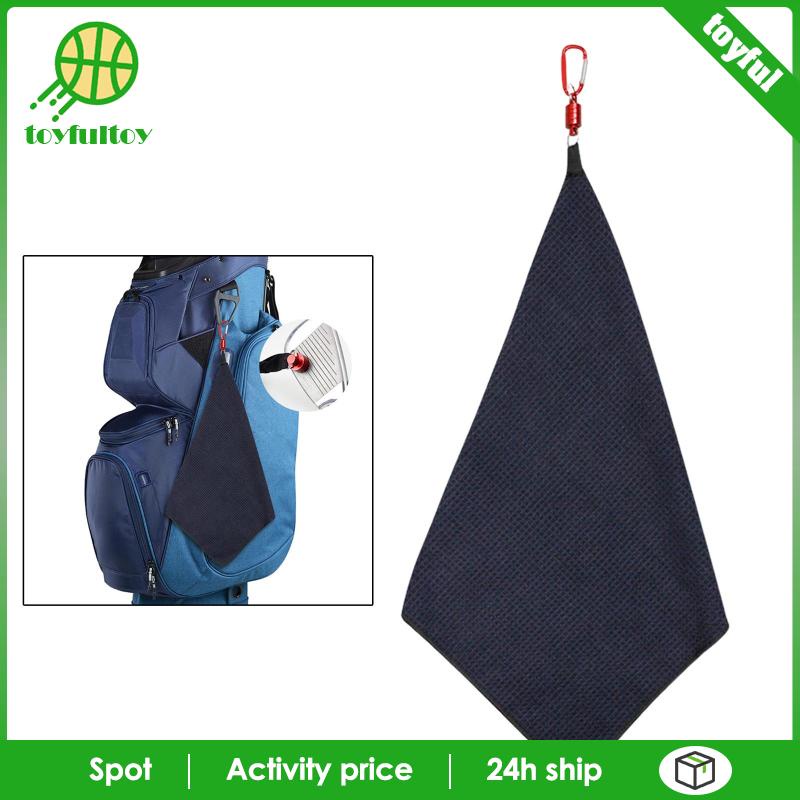 Khăn Lau Gậy Đánh Golf 40x40cm Có Kẹp Tiện Dụng