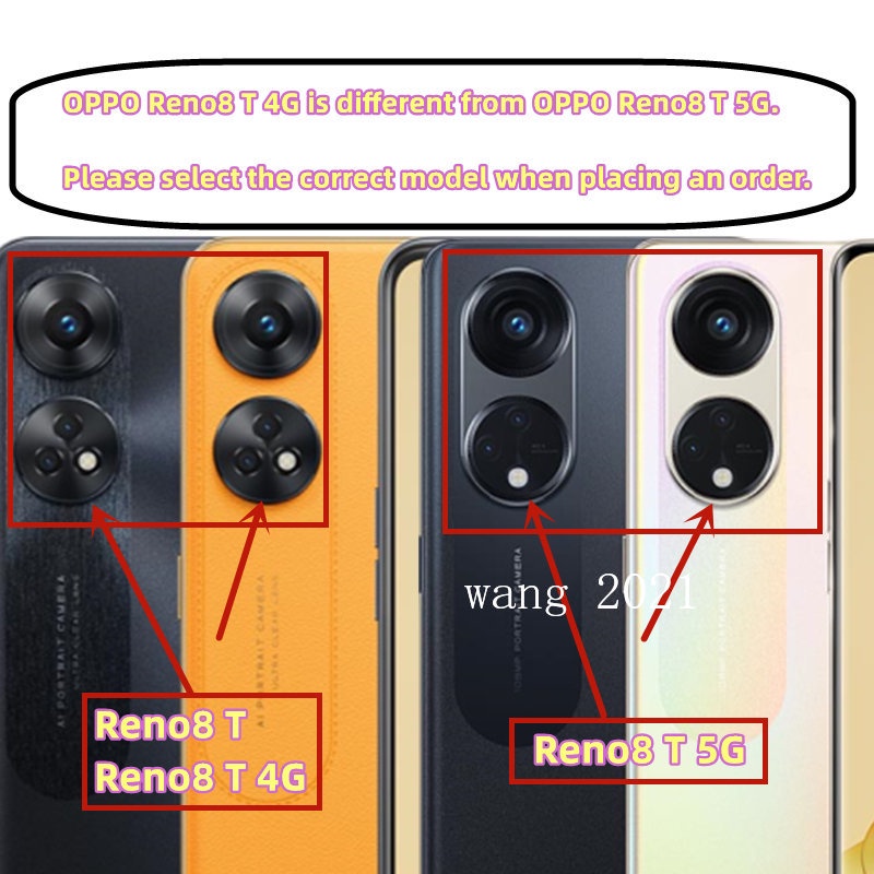 Ốp Điện Thoại Mềm Trong Suốt Màu Trơn Có Vòng Tay & Búp Bê Cho OPPO Reno8 T 5G 4G Reno 8T 8 T 2023
