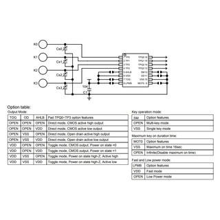 TTP224N-BSB 4 KEY TOUCH PAD DETECTOR IC SSOP 16