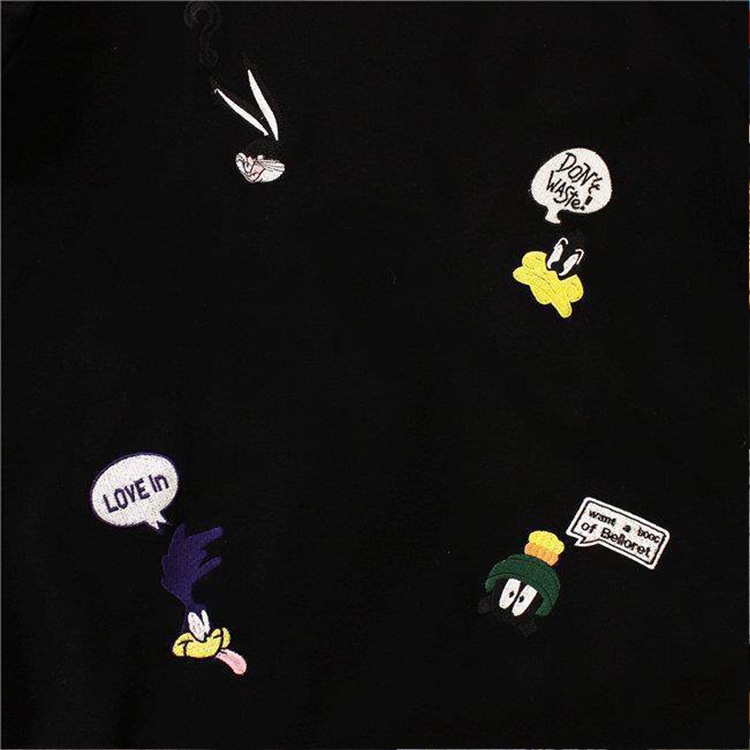 Áo Thun Nữ Ngắn Tay Thêu Hoa Phong Cách Hàn Quốc Mới