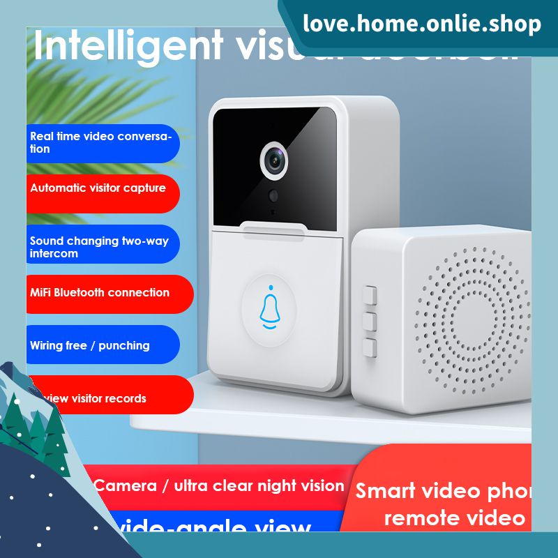 Camera Giám Sát Thông Minh Điện Tử Chuông Cửa Chống Trộm Điện Thoại Di Động Từ Xa Chuông Cửa Trực Quan Không Dây Gương Cửa