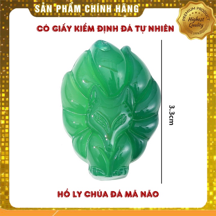 Mặt đá hồ ly đóng vỉ kèm chứng thư kiểm định hàng thật giá thật.
