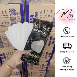Set 10 khẩu trang kf94 hàng cao cấp màu trắng