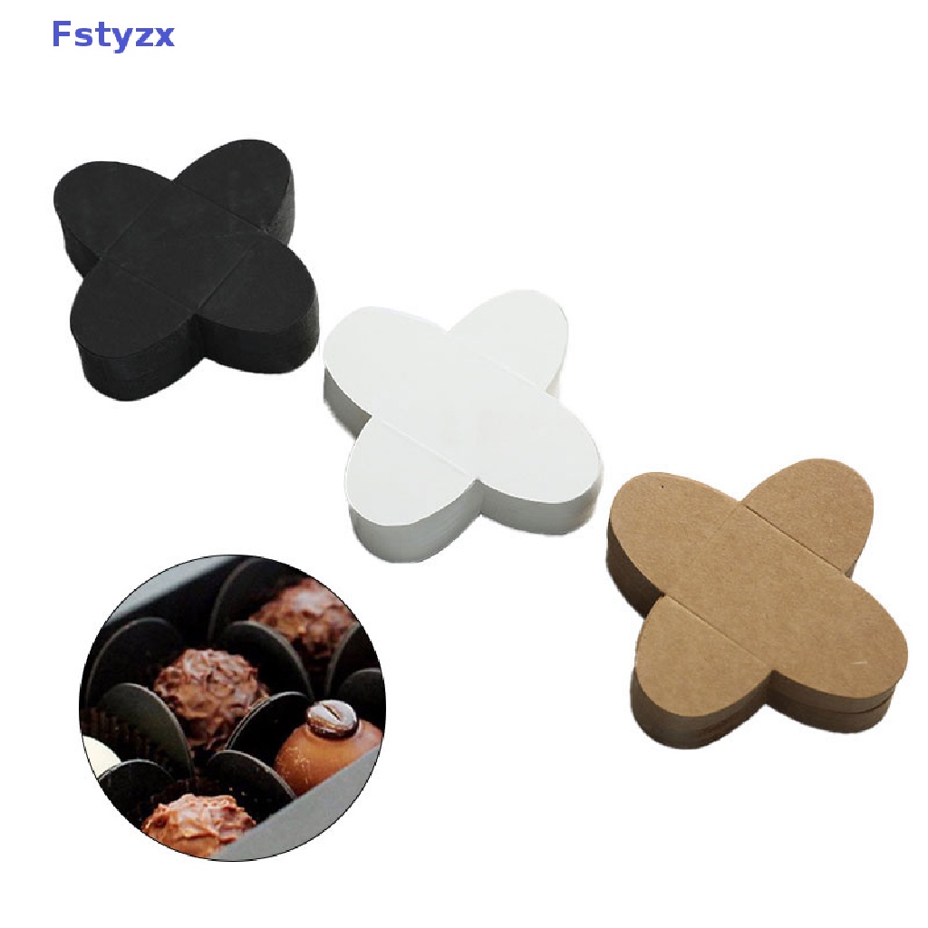 Fstyzx Giấy Kraft Lót Khay Kẹo Sô Cô La Món Tráng Miệng Đế Socola FY