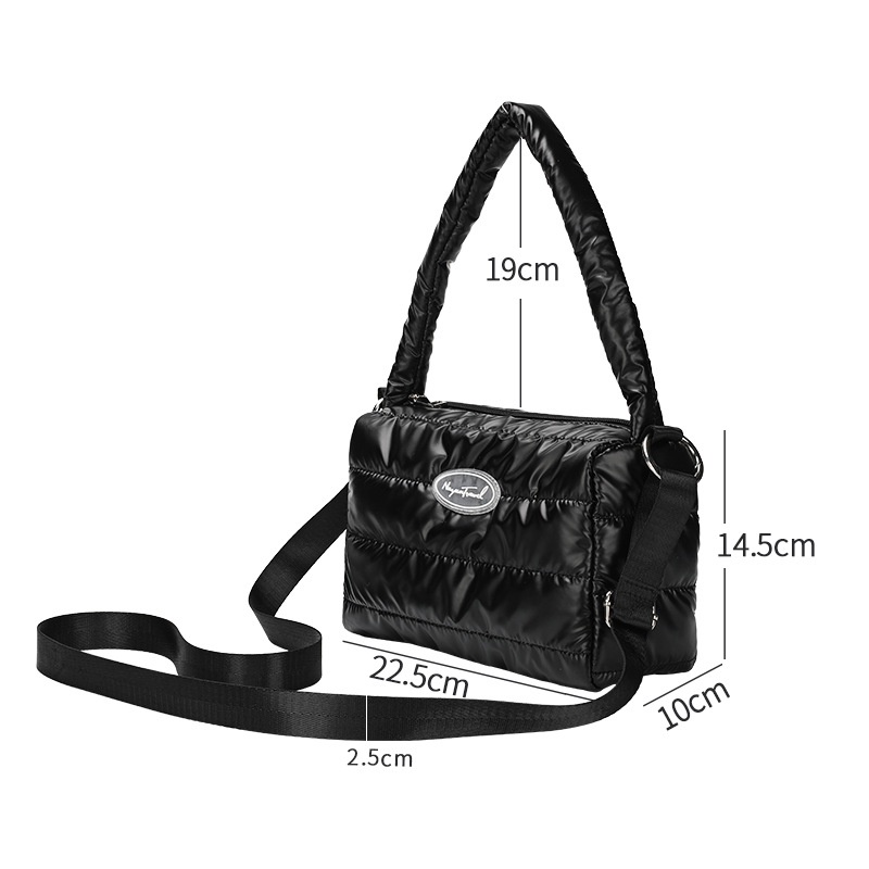 Túi Đeo Chéo Da Mềm Màu Trơn Thời Trang Hàn Quốc Cho Nữ