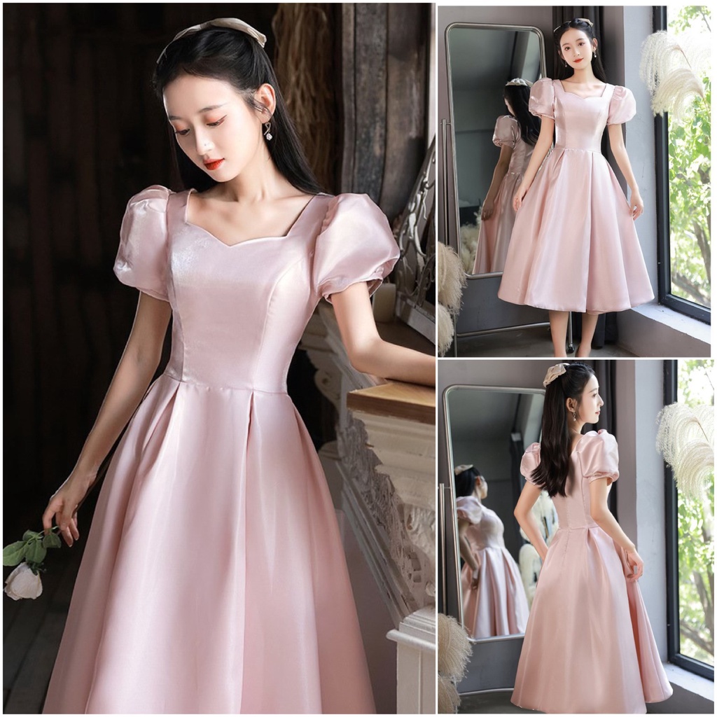 Đầm xòe tiểu thử dán A AKARA Đ1 phù hợp dạo phố dự tiệc full size S M L XL