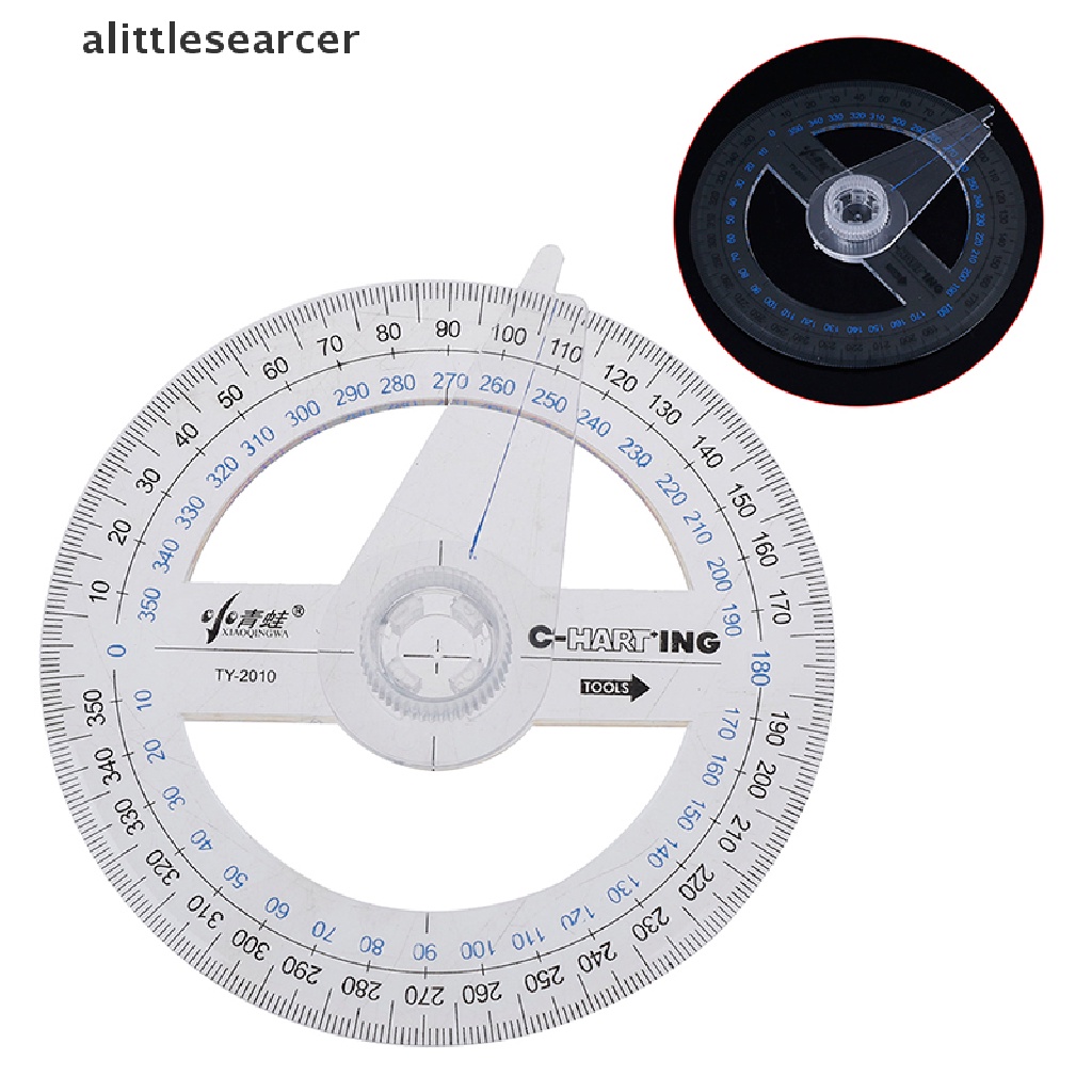 Thước Đo Chỉ Bằng Nhựa Đường Kính 10cm Xoay 360 Độ Chuyên Dụng