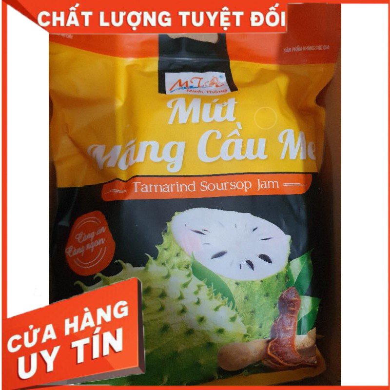 1kg Mãng Cầu Me Minh Thông chua ngọt dai ngon (có tách lẻ túi zip 500gr)