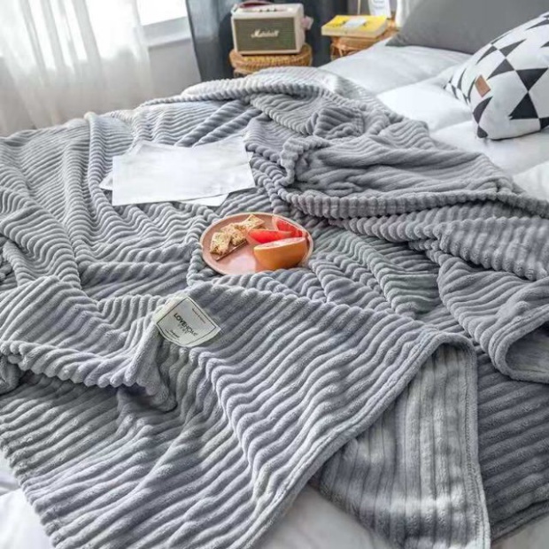Chăn hè thu nhung tuyết kẻ tăm, chăn văn phòng 2mx2m2 hàng cao cấp, nhiều màu siêu mềm mịn Giá rẻ