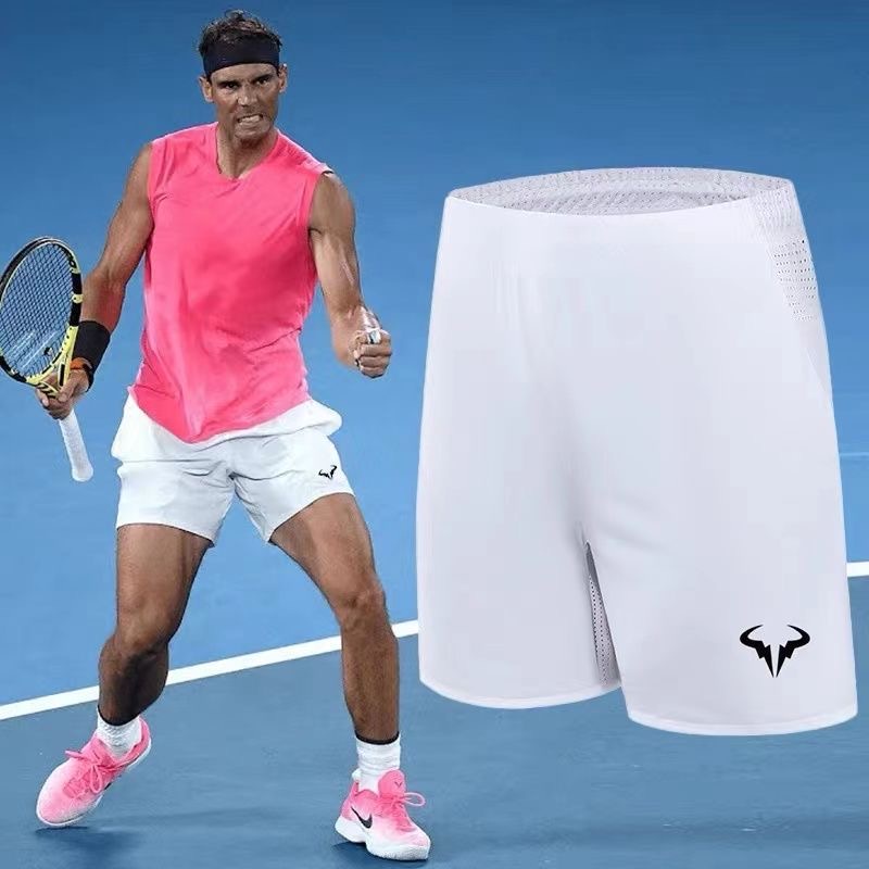 Tennis Nadal Trắng Federer Ball Nhỏ Djokovic Nhanh Khô Tập Thể Dục Quần Short Nam