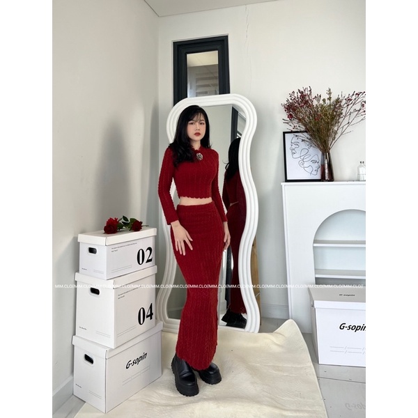 SET DÀI TAY HOA REN CAO CẤP - MIM