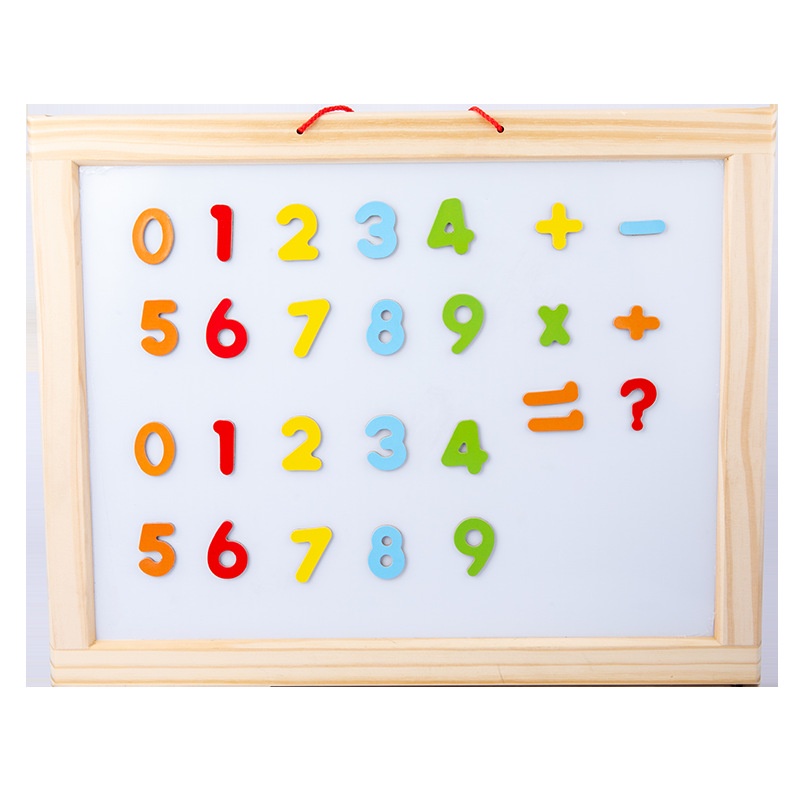 Quà tặng - Giao ngẫu nhiên 1 set nam châm tròn 12 cái, 1 bảng chữ alphabet thường, hoa, số nhựa/gỗ nam châm, dính bảng