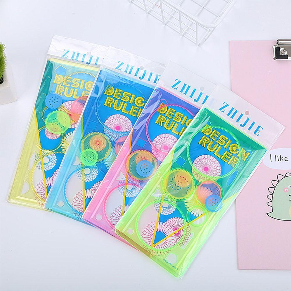 Set 1 / 7 Thước Đo Hình Học / Oval Đa Hình Dạng Dạng