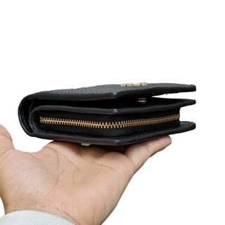 VÍ COACH C2862 SNAP WALLET MÀU ĐEN