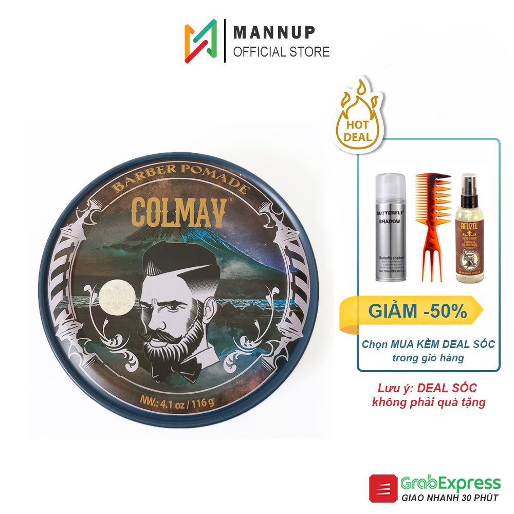 Sáp Vuốt Tóc Colmav Barber Pomade Gốc Dầu 56g/116g