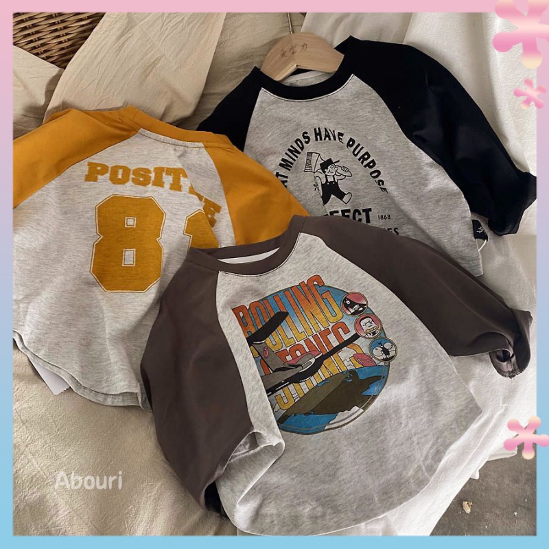 Áo Thun Cotton Raglan Mềm Mại Thân Thiện Với Da Dễ Mặc Phong Cách Hàn Quốc 2023