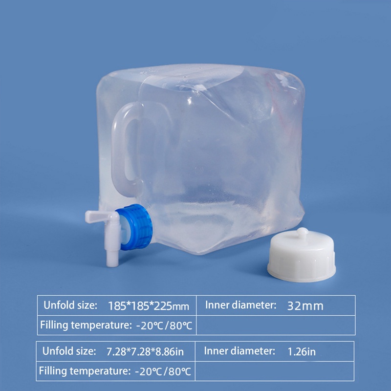 Túi Đựng Nước Mềm Có Vòi Gấp Gọn Dung Tích 5-20L Tiện Dụng