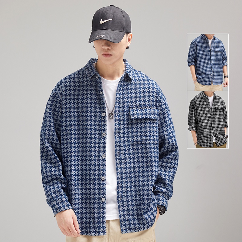 Áo Sơ Mi Tay Dài Dáng Rộng Thời Trang Công Sở Dành Cho Nam Giới