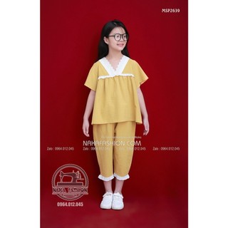 [Có sẵn] [Ảnh thật] BỘ ĐỒ CỔ V - QUẦN LỬNG - MSP 2639