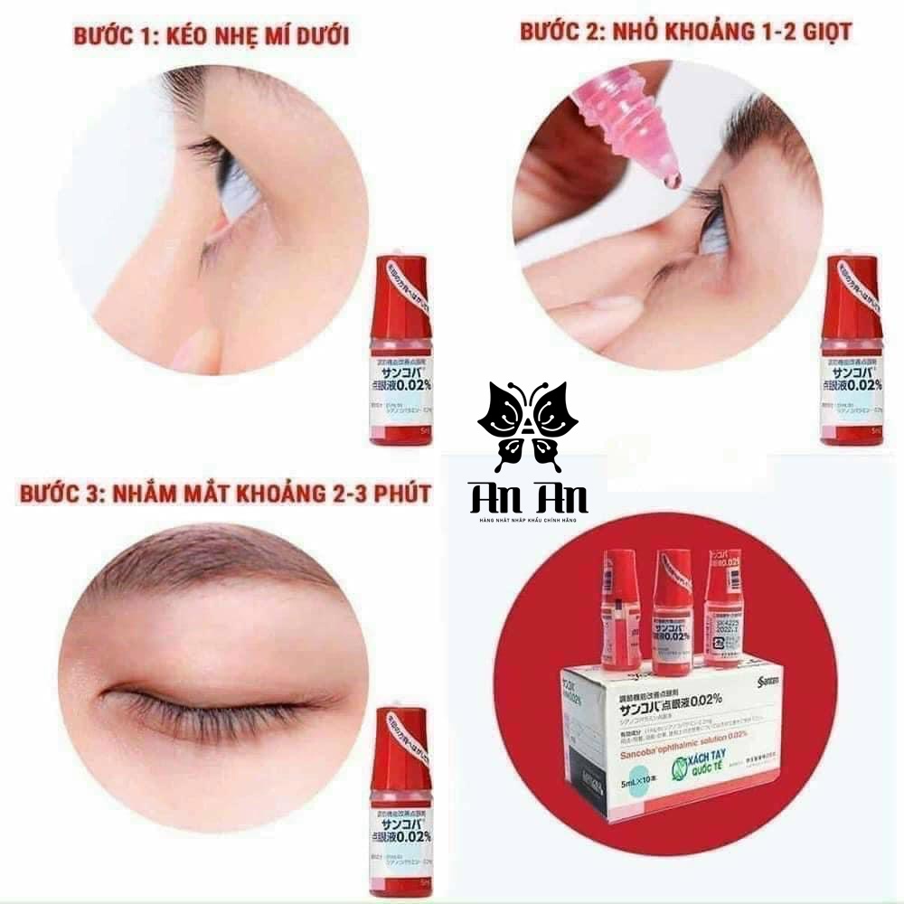 Nước nhỏ mắt sancoba 0,02% 5ml nhật bản hỗ trợ người cận thị điều tiết - ảnh sản phẩm 3