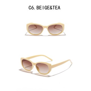 Kính Mát Nữ Gọng Oval Phong Cách Retro