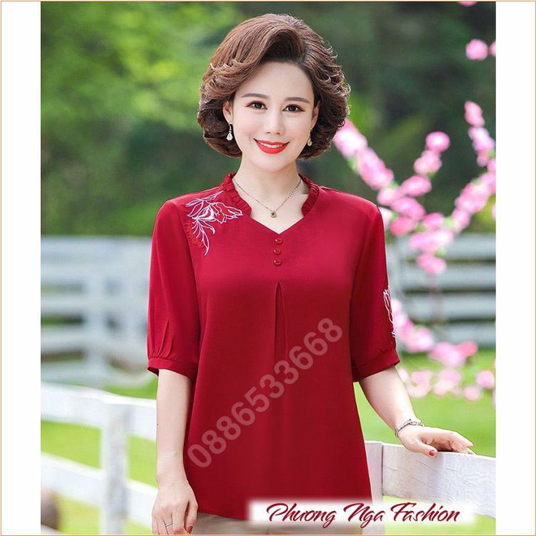 Áo Nữ Trung Niên Thời Trang Quảng Châu - Quà Cho Mẹ